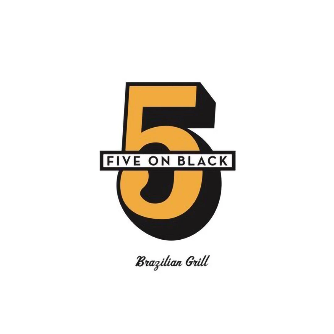 5 on black Brazilian grill logo