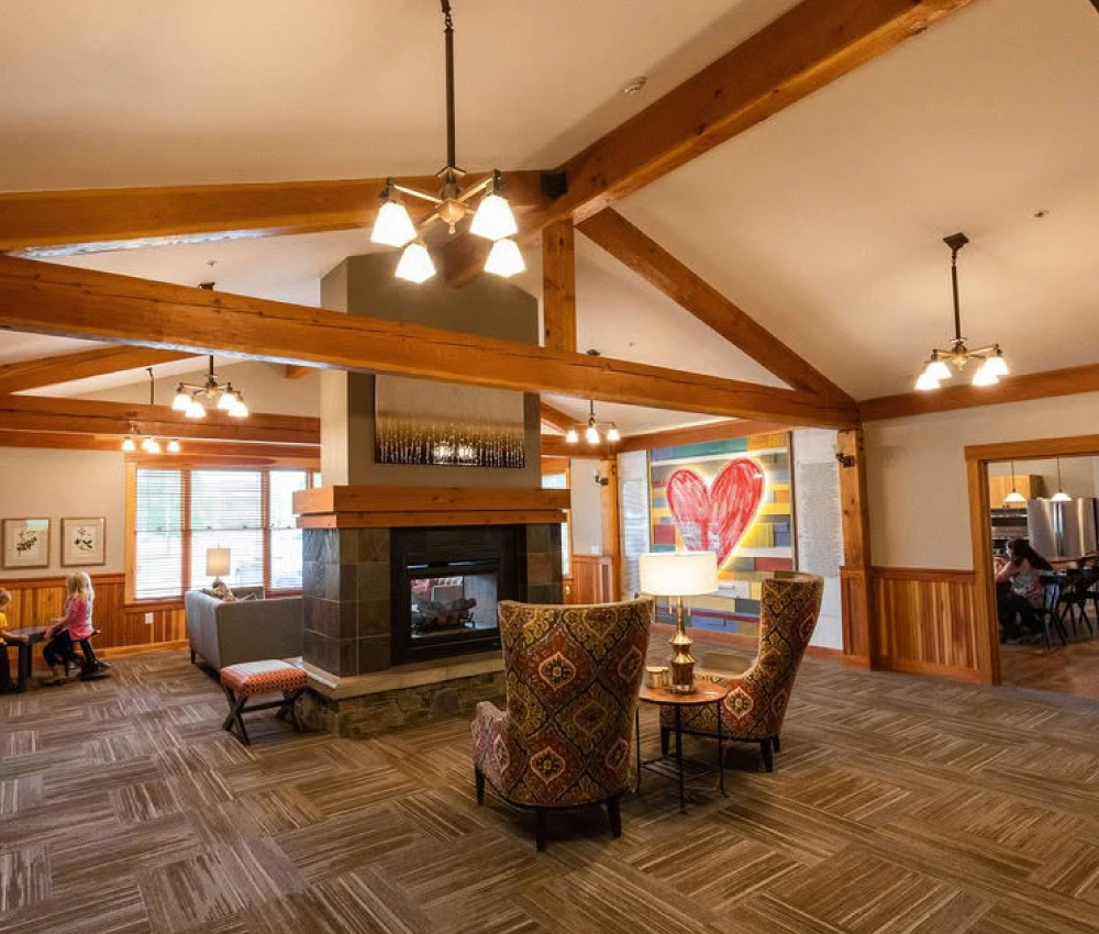 Living room with seating area