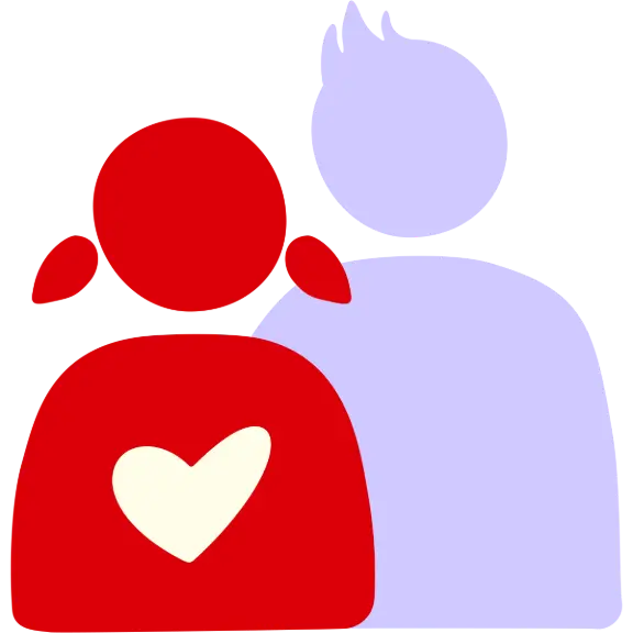 icon representing siblings or children